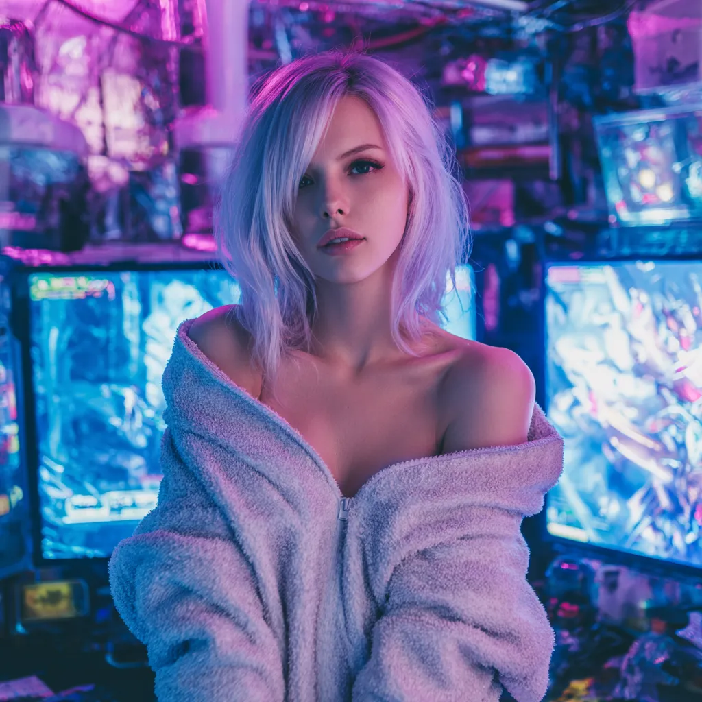 blonde ai girlfriend — comparison image